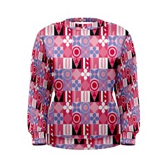 Scandinavian Abstract Pattern Women s Sweatshirt