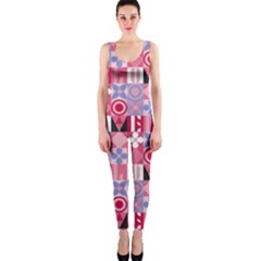 Scandinavian Abstract Pattern One Piece Catsuit