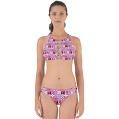 Scandinavian Abstract Pattern Perfectly Cut Out Bikini Set