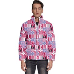 Scandinavian Abstract Pattern Men s Puffer Bubble Jacket Coat by Maspions