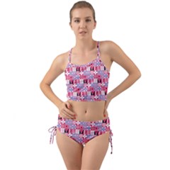 Scandinavian Abstract Pattern Mini Tank Bikini Set