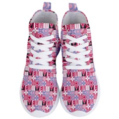 Scandinavian Abstract Pattern Women s Lightweight High Top Sneakers