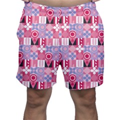 Scandinavian Abstract Pattern Men s Shorts