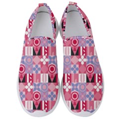 Scandinavian Abstract Pattern Men s Slip On Sneakers