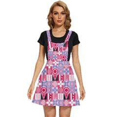 Scandinavian Abstract Pattern Apron Dress