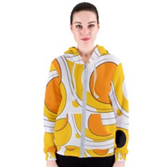 Abstract Pattern Women s Zipper Hoodie