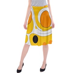 Abstract Pattern Midi Beach Skirt