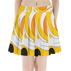 Abstract Pattern Pleated Mini Skirt