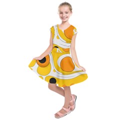 Abstract Pattern Kids  Short Sleeve Dress