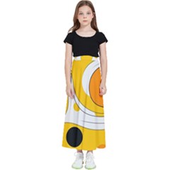 Abstract Pattern Kids  Flared Maxi Skirt