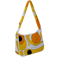 Abstract Pattern Zip Up Shoulder Bag