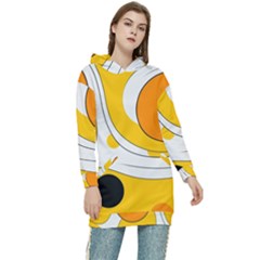 Abstract Pattern Women s Long Oversized Pullover Hoodie