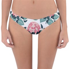 Flowers Hydrangeas Reversible Hipster Bikini Bottoms