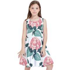 Flowers Hydrangeas Kids  Skater Dress