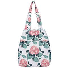 Flowers Hydrangeas Center Zip Backpack