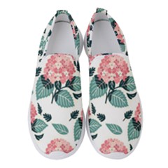 Flowers Hydrangeas Women s Slip On Sneakers