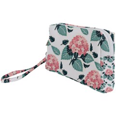 Flowers Hydrangeas Wristlet Pouch Bag (small) by Maspions