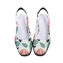 Flowers Hydrangeas Women s Classic Slingback Heels