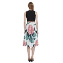 Flowers Hydrangeas A-Line Full Circle Midi Skirt With Pocket View4