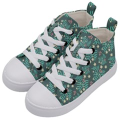 Illustration Pattern Seamless Kids  Mid-top Canvas Sneakers