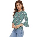 Illustration Pattern Seamless Bell Sleeve Top View2