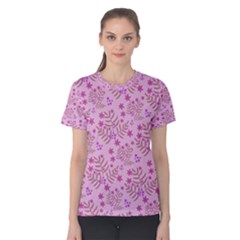 Illustration Pattern Seamless Women s Cotton T-shirt