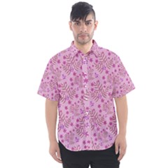 Illustration Pattern Seamless Men s Short Sleeve Shirt