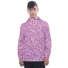 Illustration Pattern Seamless Men s Front Pocket Pullover Windbreaker