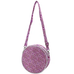 Illustration Pattern Seamless Crossbody Circle Bag