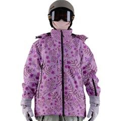 Illustration Pattern Seamless Women s Zip Ski And Snowboard Waterproof Breathable Jacket by Maspions