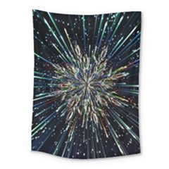 Ice Crystal Background Shape Frost Medium Tapestry