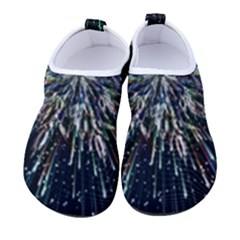 Ice Crystal Background Shape Frost Men s Sock-style Water Shoes by Maspions