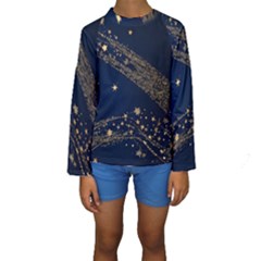 Starsstar Glitter Kids  Long Sleeve Swimwear