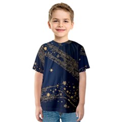 Starsstar Glitter Kids  Sport Mesh T-shirt