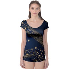 Starsstar Glitter Boyleg Leotard  by Maspions