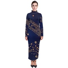 Starsstar Glitter Turtleneck Maxi Dress