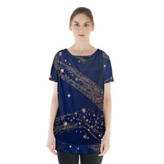 Starsstar Glitter Skirt Hem Sports Top