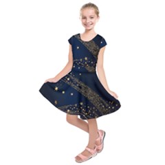 Starsstar Glitter Kids  Short Sleeve Dress