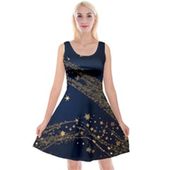 Starsstar Glitter Reversible Velvet Sleeveless Dress