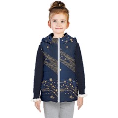 Starsstar Glitter Kids  Hooded Puffer Vest