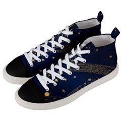 Starsstar Glitter Men s Mid-top Canvas Sneakers