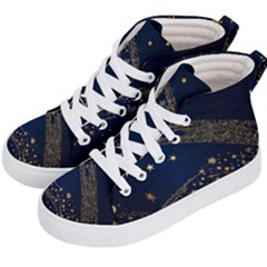 Starsstar Glitter Kids  Hi-top Skate Sneakers