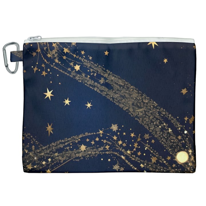 Starsstar Glitter Canvas Cosmetic Bag (XXL)