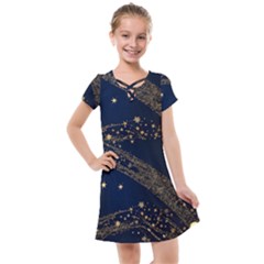 Starsstar Glitter Kids  Cross Web Dress by Maspions