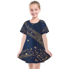 Starsstar Glitter Kids  Smock Dress by Maspions