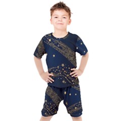 Starsstar Glitter Kids  T-shirt And Shorts Set