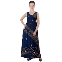 Starsstar Glitter Empire Waist Velour Maxi Dress