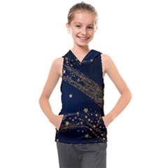 Starsstar Glitter Kids  Sleeveless Hoodie