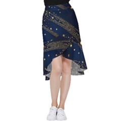 Starsstar Glitter Frill Hi Low Chiffon Skirt