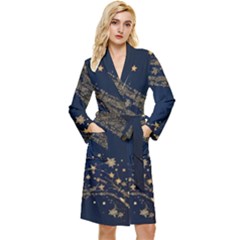 Starsstar Glitter Long Sleeve Velvet Robe